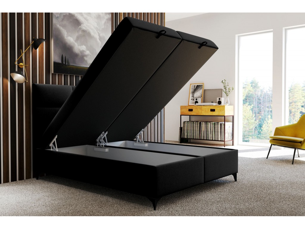 Boxspringbett Limba 200x200 schwarz